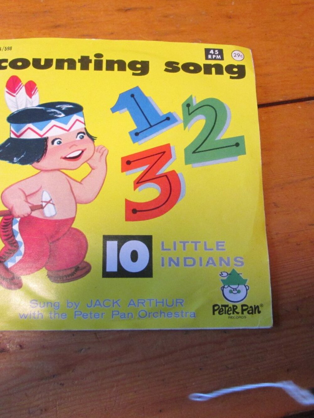 vtg Peter Pan Records 1962 mint Counting Song By Jack Arthur 10 little Indians